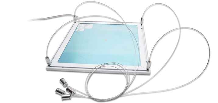 Seilabhängung 4er Set für LED Panel mit Rahmen