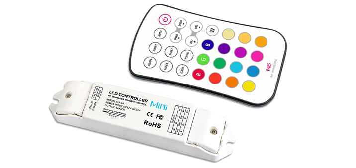601 M6 Mini RGB LED RF Fernbedienung inkl. Controller