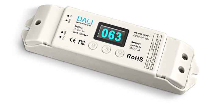 Digitaler DALI Dimm-Aktor 4-Kanal 4x5A 12–24V