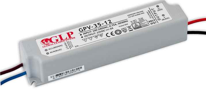 GLP LED Netzteil 12 / 24 Volt 35 Watt