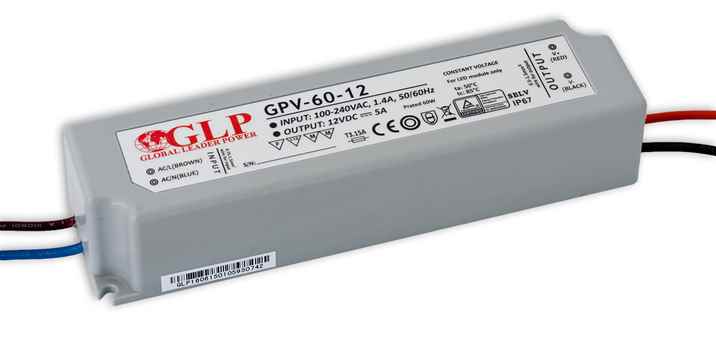 GLP LED Netzteil 12 / 24 Volt 60 Watt