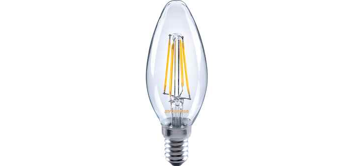 Toledo Filament LED Kerze 4W E14 warmweiß